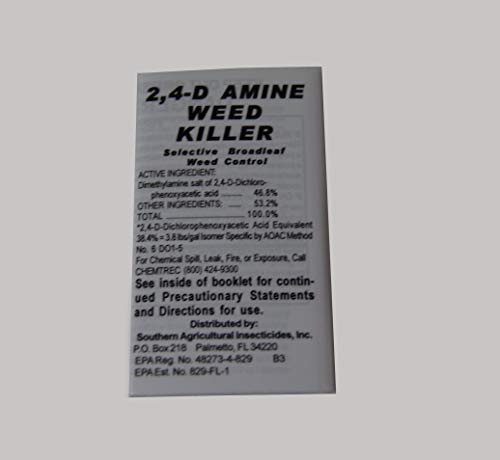 2;4-D Amine 4 - Herbicide - Active Dimethylamine Salt of 2,4-D 46.5% - 1 Quart by Growers Solution
