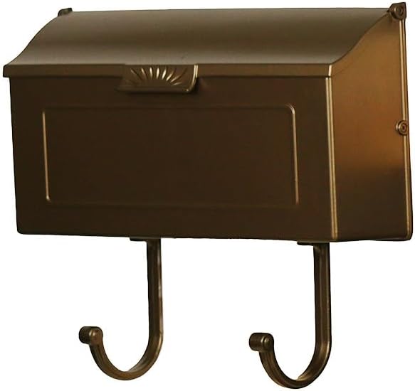 Special Lite Horizon Horizontal Wall Mount Mailbox - Black Aluminum Mailbox for Wall Mount - SHH-1006-BLK