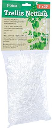 Hydrofarm HGN84 Flexible Polyethylene, 4 x 8', 6" Mesh Trellis Netting, 4x8 Feet