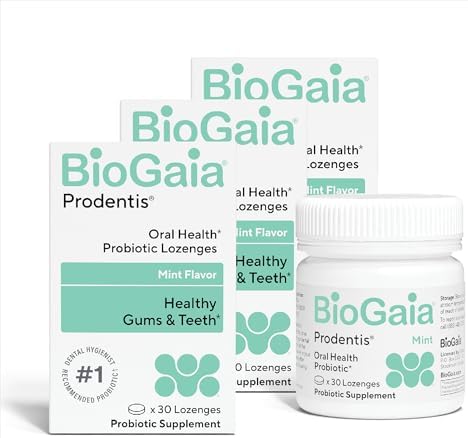 BioGaia Prodentis Oral Probiotics for Teeth & Gums and Bad Breath | Dental Hygienist-Recommended | Promotes Healthy Gums & Improves Oral Health