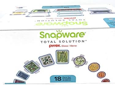 Snapware 18-piece Pyrex Glass Food Storage Set (Purple & Blue)
