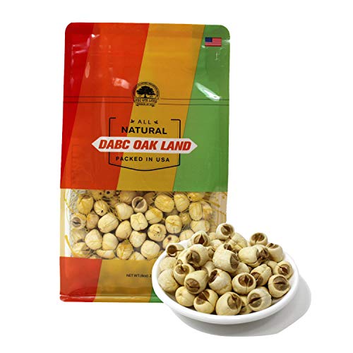 DOL Natural Dried Lotus Seeds Packed In USA 莲子干 8 Ounce, 100% Natural, Dried White Lotus Seeds Lian ZI, Rich In Methionine for Health