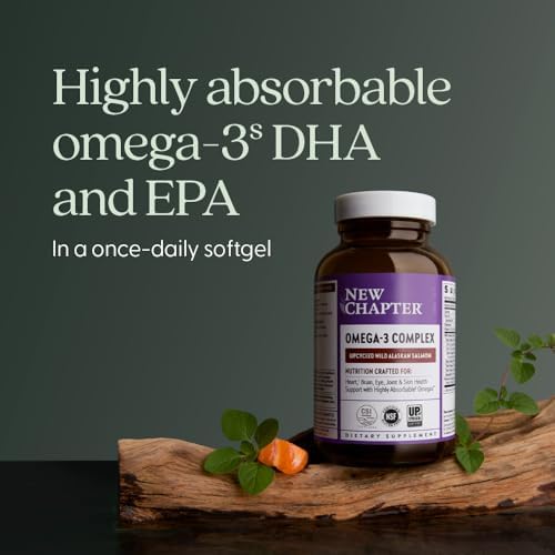 New Chapter Omega-3 Complex Fish Oil Supplement, 30 Count