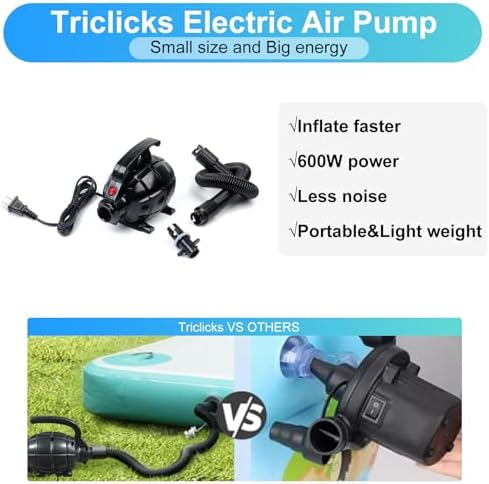 Electric Air Pump For Inflatable Air Tumble Track Gymnastics / Flooring / Tumbling / Yoga / Taekwondo / Exercise Gym Fitness Training Mat Inflatable