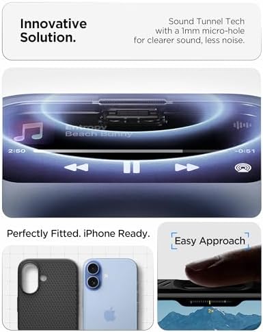 Spigen for iPhone 17 Case, Liquid Air [TPU Covered Camera Control] [No Magnet Ring] [Military-Grade Protection] - Matte Black
