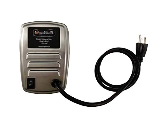 OneGrill 4PM05 Stainless Steel Grill Rotisserie Motor - Electric 13 Watt 110/120 Volt - 72 in./lbs Stall Torque - 5/16 Inch Square Drive - 3 Inch