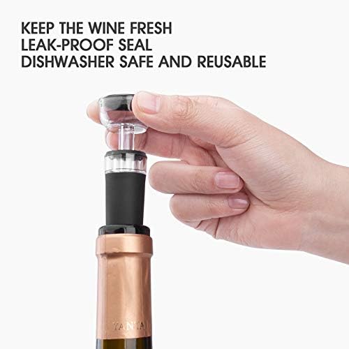 mafiti Set of 4 Wine Stoppers, The Perfect Accessory for Keeping Wine Fresh