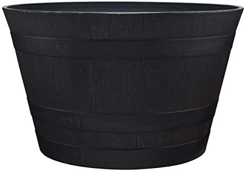 Southern Patio Whiskey Barrel Planter, Kentucky Walnut