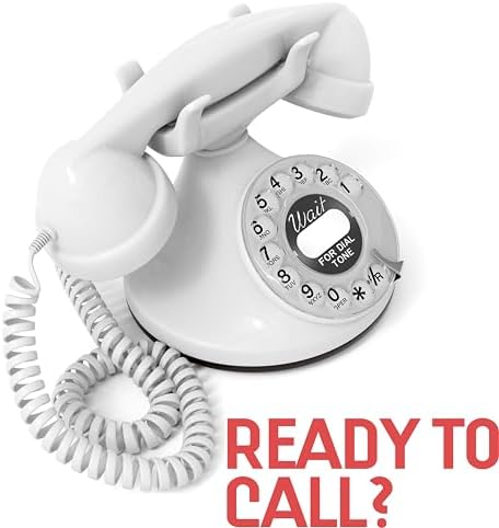 Opis FunkyFon Cable: A Vintage Landline Telephone, The Retro Phone Green for Home, and Old Fashioned Telephones in red