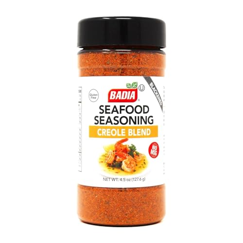 Badia Blackened Seafood Seasoning Creole Blend 4.5 oz – Savory Cajun-Style Blend, Bold Southern Flavor, No MSG