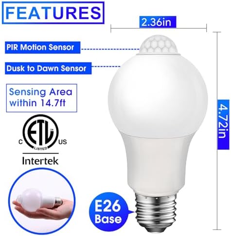 Energetic Motion Sensor Light Bulb