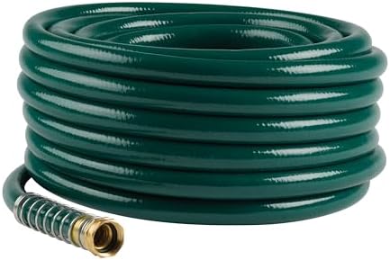 Gilmour 864751-1001 75ft Heavy Duty Flexogen Garden Hose, 5/8" Diameter | Heavy Duty Build, 500 PSI, Kink-Resistant Layers, Brass Fittings, All-Weather Durability, Made in USA