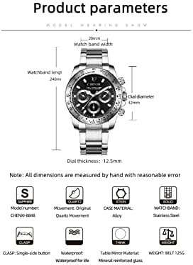 DREAMING Q&P Fq-005 Classic Style Gold Stainless Steel Mens Wrist Watches with Crystals for Man