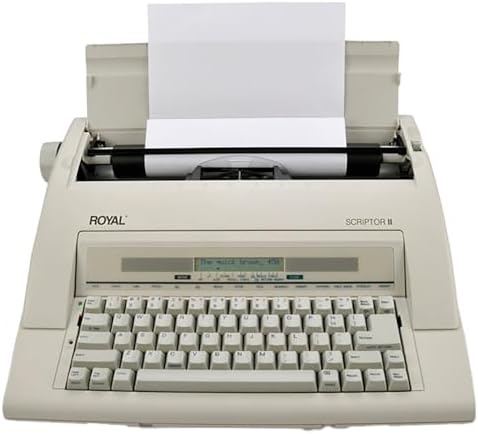 ROYAL 69147T Scriptor II Typewriter, White