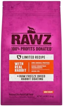 Rawz Dehydrated Chicken, Turkey & Chicken Recipe Natural Meal Free Dry Cat Food (3.5 Pound (Pack of 1), Chicken & Turkey)