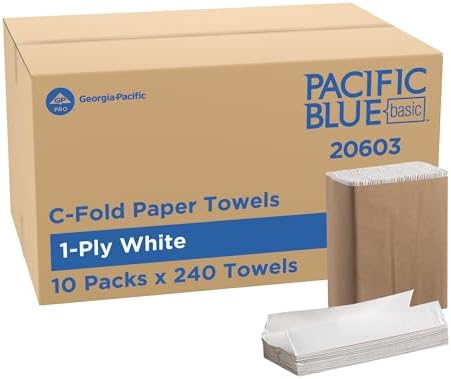 Pacific Blue Select by Georgia-Pacific PRO C-Fold Premium 2-Ply Paper Towels, White, 3.6” Folded Width, 120 Towels Per Pack, 12 Packs Per Case, 23000 | 1440 Sheets Total, 120 Sheets Per Unit, White, High Absorbency, Soft Feel, Dispenser Compatible, Comme…
