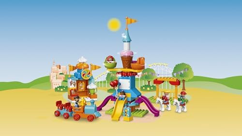 LEGO DUPLO Town Big Fair 10840 Role Play and Learning Building Blocks Set for Toddlers Including a Ferris Wheel, Carousel