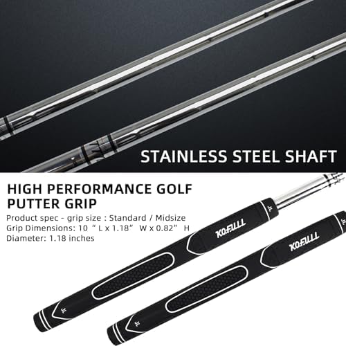 KOFULL Golf Putter-Golf Putters for Men Right Handed, Golf Men's Putter 34", Mens Putters Right Hand, Men Golf Putter with Ball Picking Function