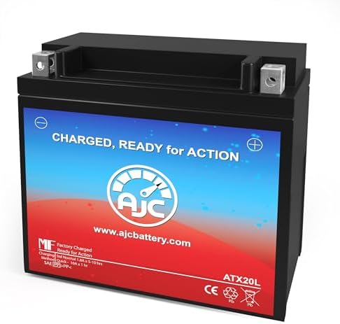 AJC Battery Compatible with Big Crank ETX20L Powersports Battery