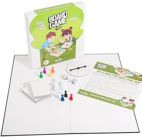 Create Your Own Opoly Board Game Kit with Blank Board & Game Pieces