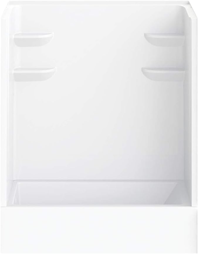 A2 6032CTSMM2L-134561-WC Bath/Shower Kit with Door, 60-in L x 32-in W x 82-in H, White/Chrome