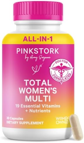 Pink Stork Total Women's Multivitamin, 19 Essential Vitamins, 30 Capsules