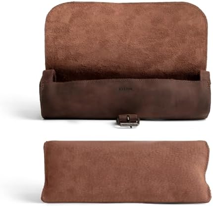 Hide & Drink, Cylinder Watch Case, Holds 4 Watches, Storage Box, Jewelry Roll Organizer, Travel Accessories, Full Grain Leather, Handmade