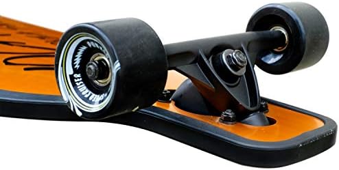 Aluminum Gold or Black Skateboards Longboard Drop Through Deck ONLY or Complete Long Board, for Boys, Girls, Kids, Teens and Adults and for Beginners to Professionals