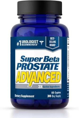 SUPER BETA PROSTATE Advanced - Prostate Health Supplements for Men, 60ct | Reduce Bathroom Trips, Promote Sleep