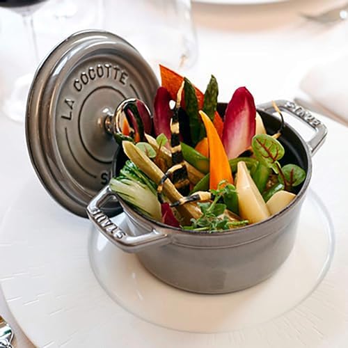 Staub Cast Iron 5.5-qt Round Cocotte - Grenadine, Made in France