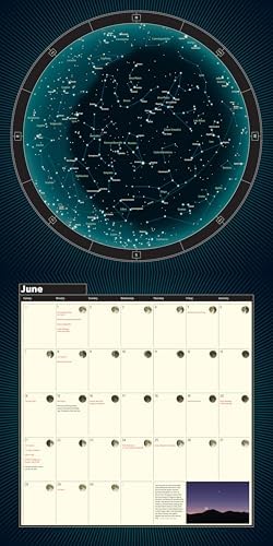 A Year of the Night Sky Wall Calendar Monthly, January-December 12'' x 12" (2026)
