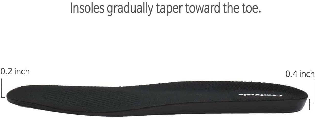0.4 Inch 2 Left or Right Full Length Insoles Balancer and Additional Cushion Pad for Leg Length Discrepancy (2 Rights(Medium))