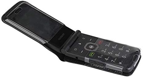 BELTRON Fitted Leather Case for Coolpad Snap 3312A Flip Phone (Boost Mobile, Sprint, T-Mobile, Virgin Mobile) Features: Rotating Belt Clip