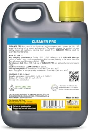 FILA Surface Care Solutions, CLEANER PRO, Neutral All Purpose Cleaner, Highly Concentrated - Up to 40 Washes, 1 QT