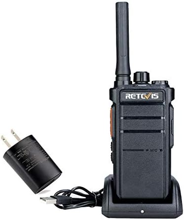 Retevis RB26H GMRS 2 Way Radio Long Range, Business Walkie Talkies, 1 Pack | Professional Two Way Radios, 2000mAh, Hidden Display, Type-C, Built in NOAA Flashlight VOX,GMRS Repeater Capable, for Camping