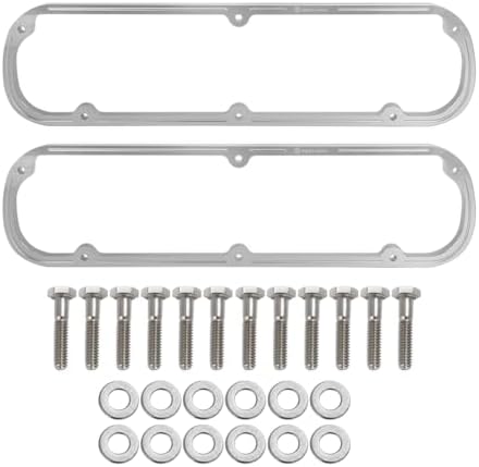 Valve Cover Spacers Kit for Ford Small Block 289 302 351W SBF V8 Engine | 1/2" Thick Aluminum Valve Cover Spacers with Bolts & Washers, Direct Fit
