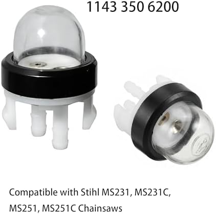 Replacement for Primer Bulb Fuel Pump 1143-350-6200,Fit for Stihl MS231, MS231C, MS251, MS251C Chainsaws -4PCS