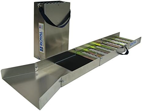 Self-Locking Backpacking Stream Sluice Box Combo with Stand