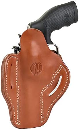 1791 Gunleather OWB K-Frame Holster Fits Ruger GP100, S&W 686, Model 66 | Right-handed leather belt holster also fits S&W 686, Model 66, L-Frame and Ruger Speed Six revolvers