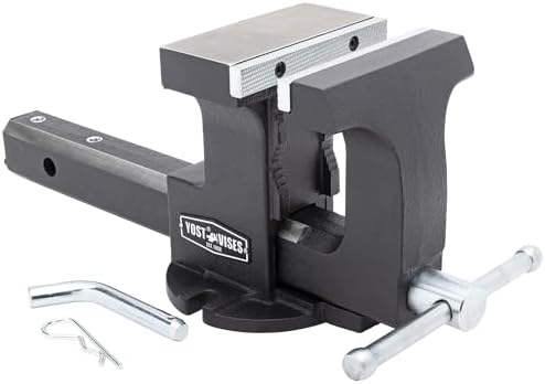 Yost Vises LV-4 Homeowner's Vise | 4.5 Inch Jaw Width with a 3 Inch Jaw Opening Home Vise | Secure Grip with Swivel Base | Blue