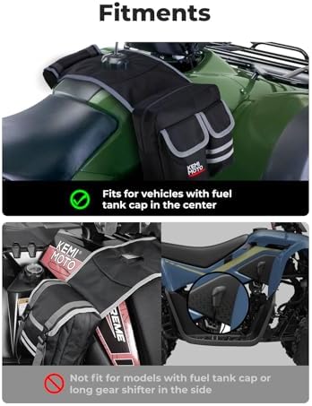 KEMIMOTO ATV Tank Bag, Water-resistant Warm Cooler Motorcycle Saddle Bag