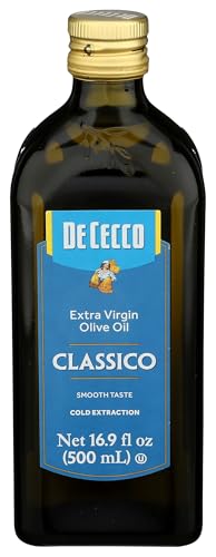 De Cecco Extra Virgin Olive Oil, Classico, Cold Extraction, Great for Cooking & Smooth Taste, 16.9 Fl Oz