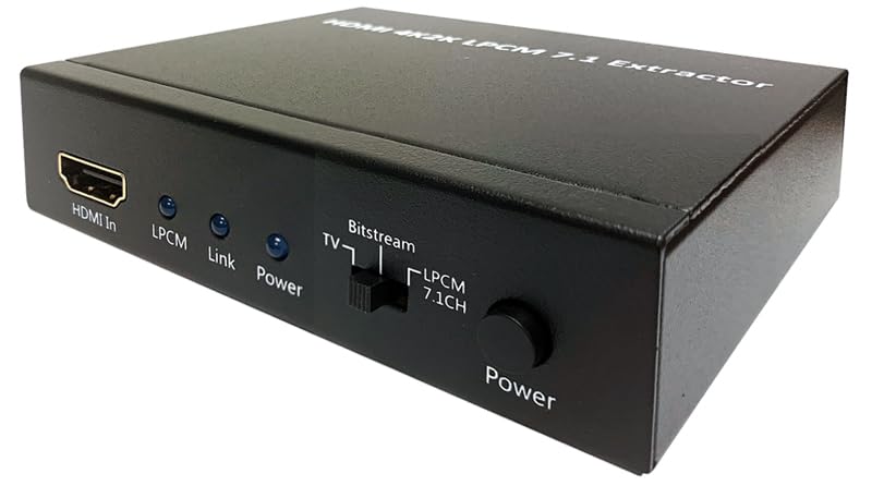 HDMI LPCM 5.1 7.1 to Analog Surround Decoder with Repeater Function