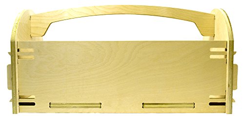 EISCO Classic Wooden Toolbox Made in America 22.25" Long x 10 Wide" x 10.5" High, Unfinished American Birch Plywood - hBAR at Home Series