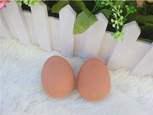 PowerTRC 24 Pcs Bouncy Rubber Eggs Toys, 2.16 inches Fake Bouncing Eggs for DIY Easter