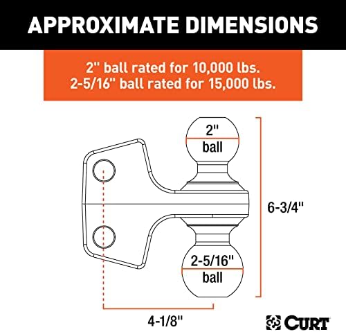 Replacement Rebellion XD Dual Ball, 2" & 2-5/16", Up to 15K