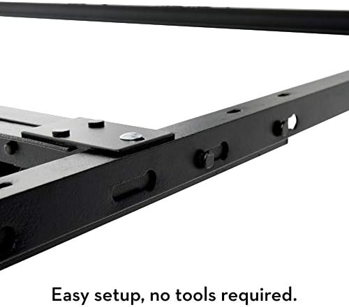 MALOUF Heavy Duty 9-Leg Adjustable Metal Bed Frame with Center Support and Rug Rollers - UNIVERSAL (King, Cal King, Queen, Full, Twin XL, Twin), Standard 7.5” Clearance