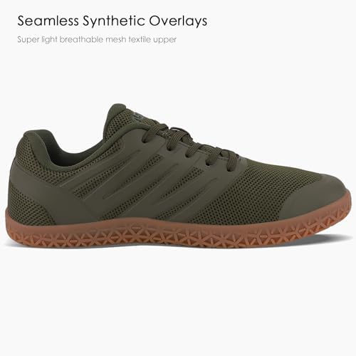 ASITVO Wide Men's Barefoot Zero Drop Sole Minimalist Sneakers Walking Shoes | Width Toe Box Cross Trainer Gym TPU Toe No-Sew Upper Grounding