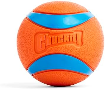 Chuckit! Ultra Ball Dog Toy - Size Large - For Dogs 60-100 lbs - Made from Durable Rubber - Super Bouncy - Floats in Water - 3-inch Diameter - Pack of 1