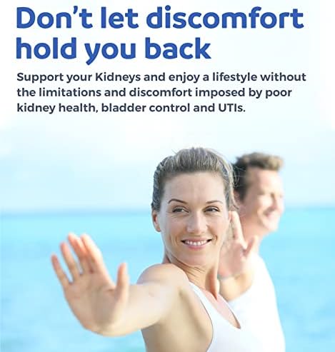 Kidney Cleanse Detox (Non-GMO) Support Healthy Urinary Tract- Powerful VitaCran Cranberry Extract & Herbs – Healthy Kidney Support Supplement - 60 Vegetarian Capsules (No Pills)